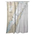 Betsy Drake Betsy Drake SH14902DC 70 x 72 in. Door County; Green Bay; WI Nautical Map Shower Curtain SH14902DC